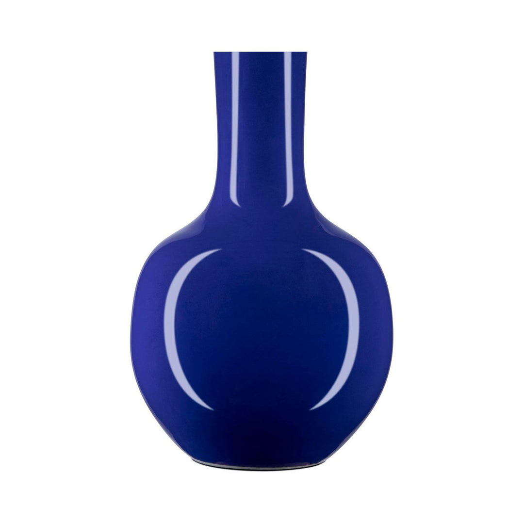 Ocean Blue Long Neck Vase