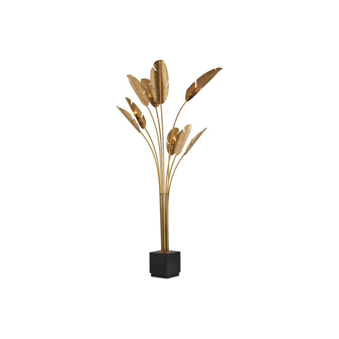 Tropical Grande Brass Floor Lamp