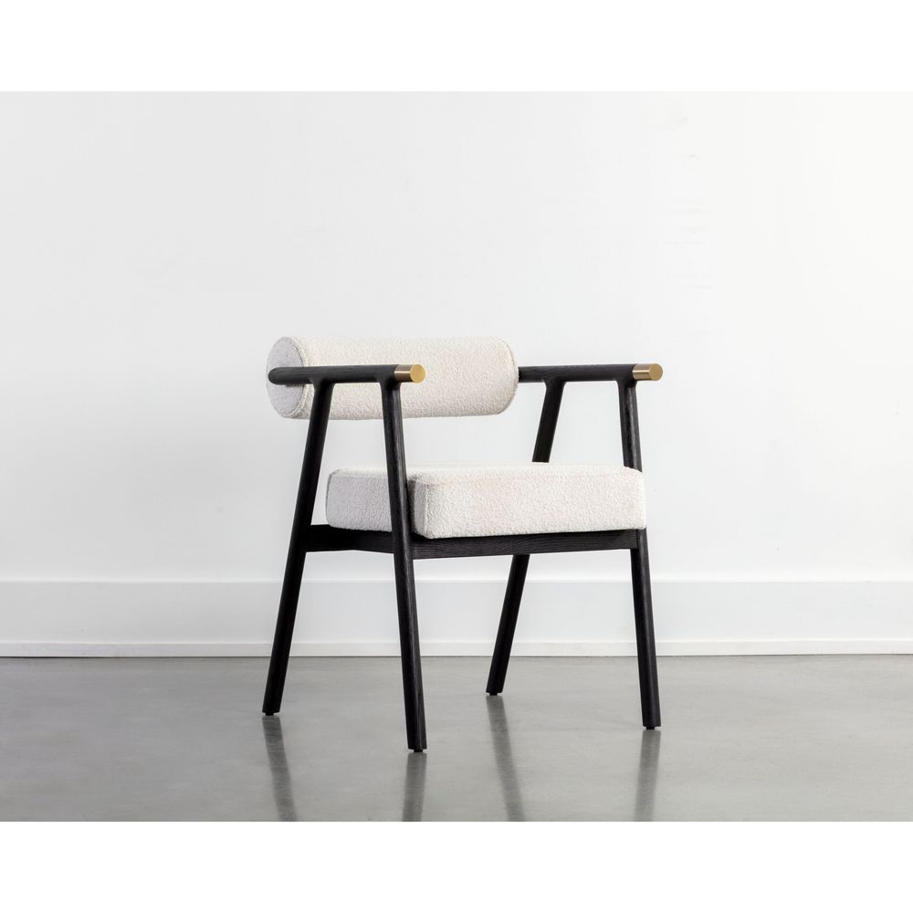 Dining Chairs Sova Dining Armchair - Black - Copenhagen White