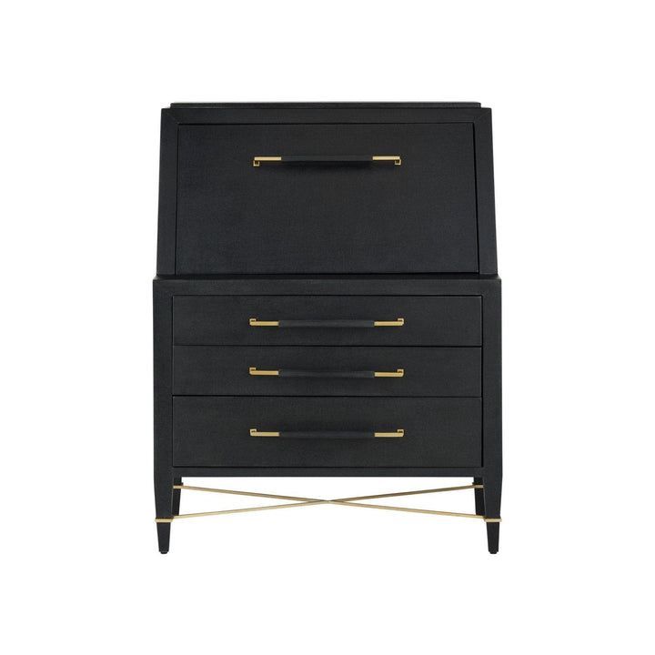 Verona Black Secretary Desk