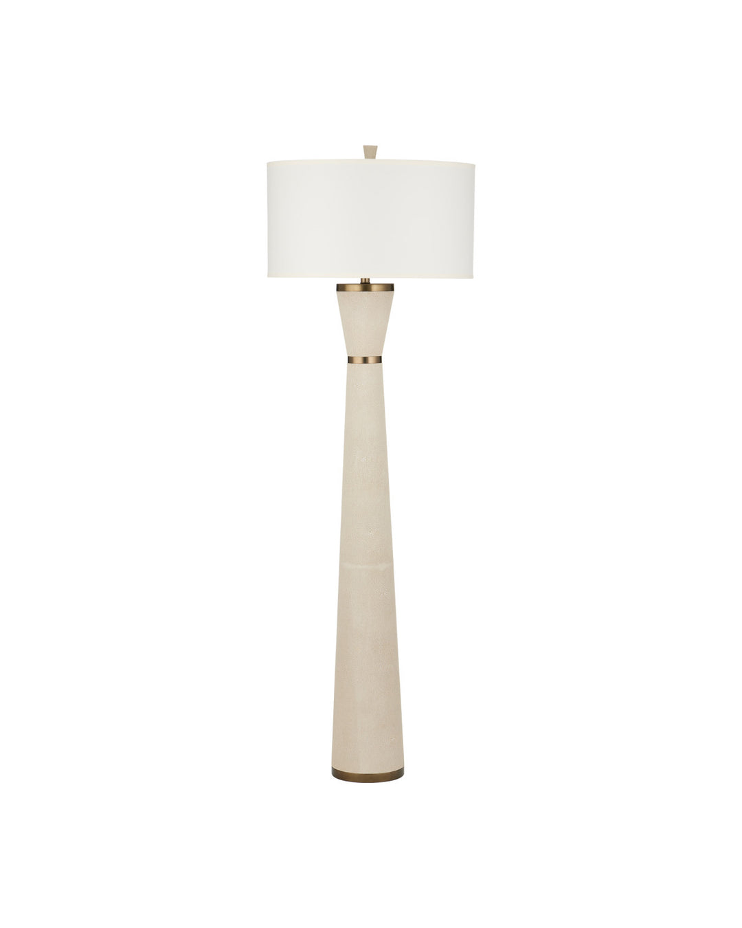 Floor Lamps Galuchat Ivory Hourglass Floor Lamp