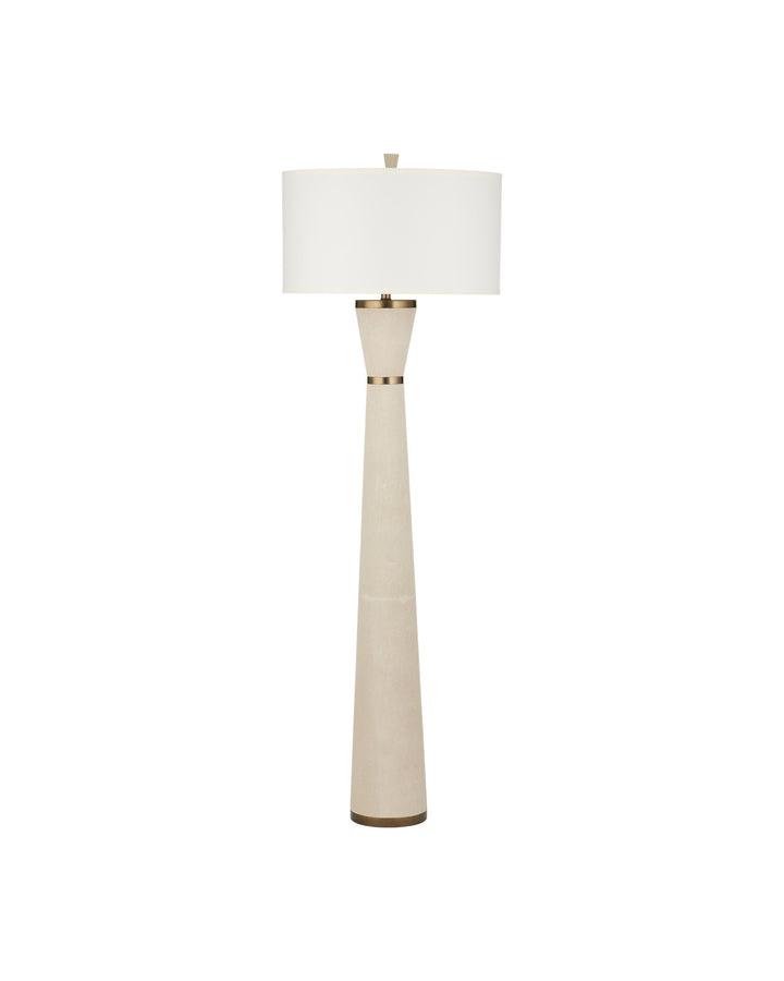 Floor Lamps Galuchat Ivory Hourglass Floor Lamp