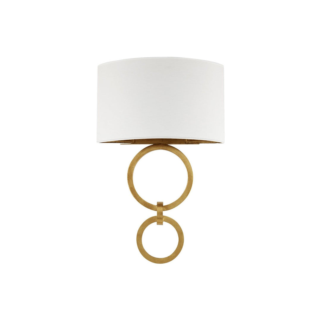 Bolebrook White Wall Sconce, White Shade