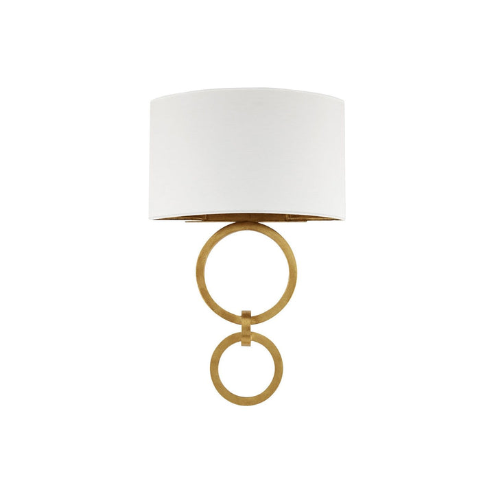 Bolebrook White Wall Sconce, White Shade