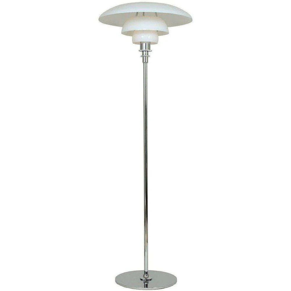 Henningsen Large Glass Floor Lamp - Chrome - Set of 2