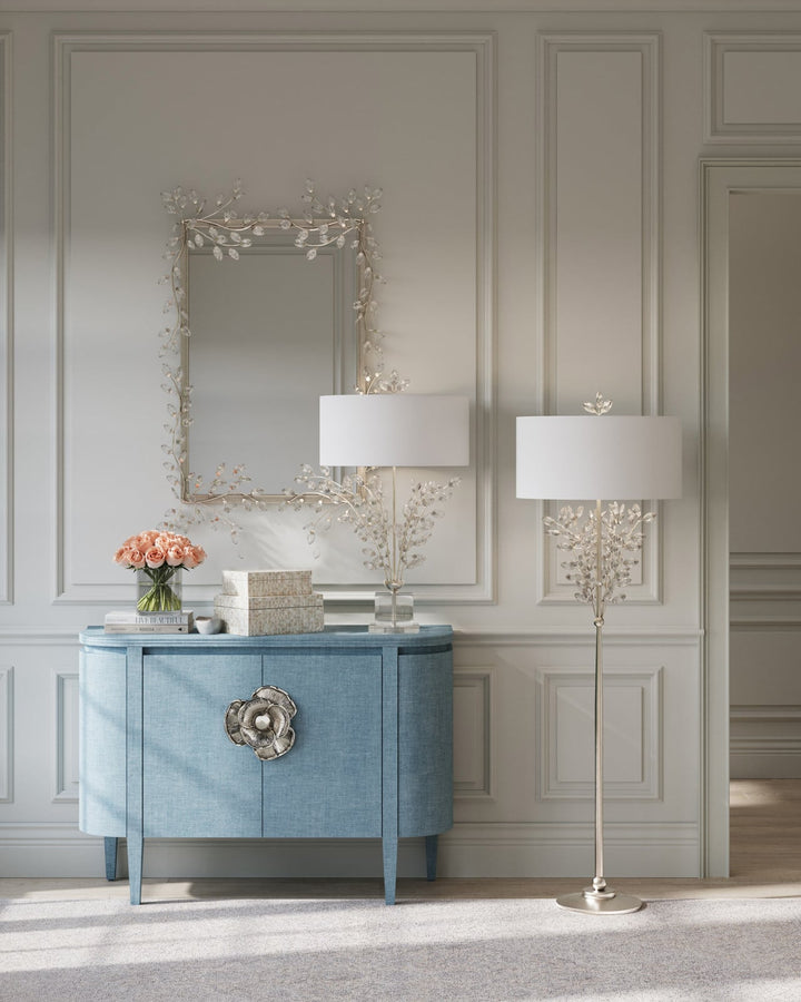 Wall Mirrors Forget-Me-Not Silver Rectangular Mirror
