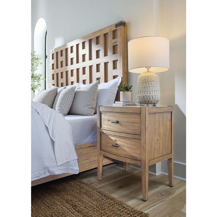 Nightstands Vineyard Row Two Drawer Nightstand - Light Wood