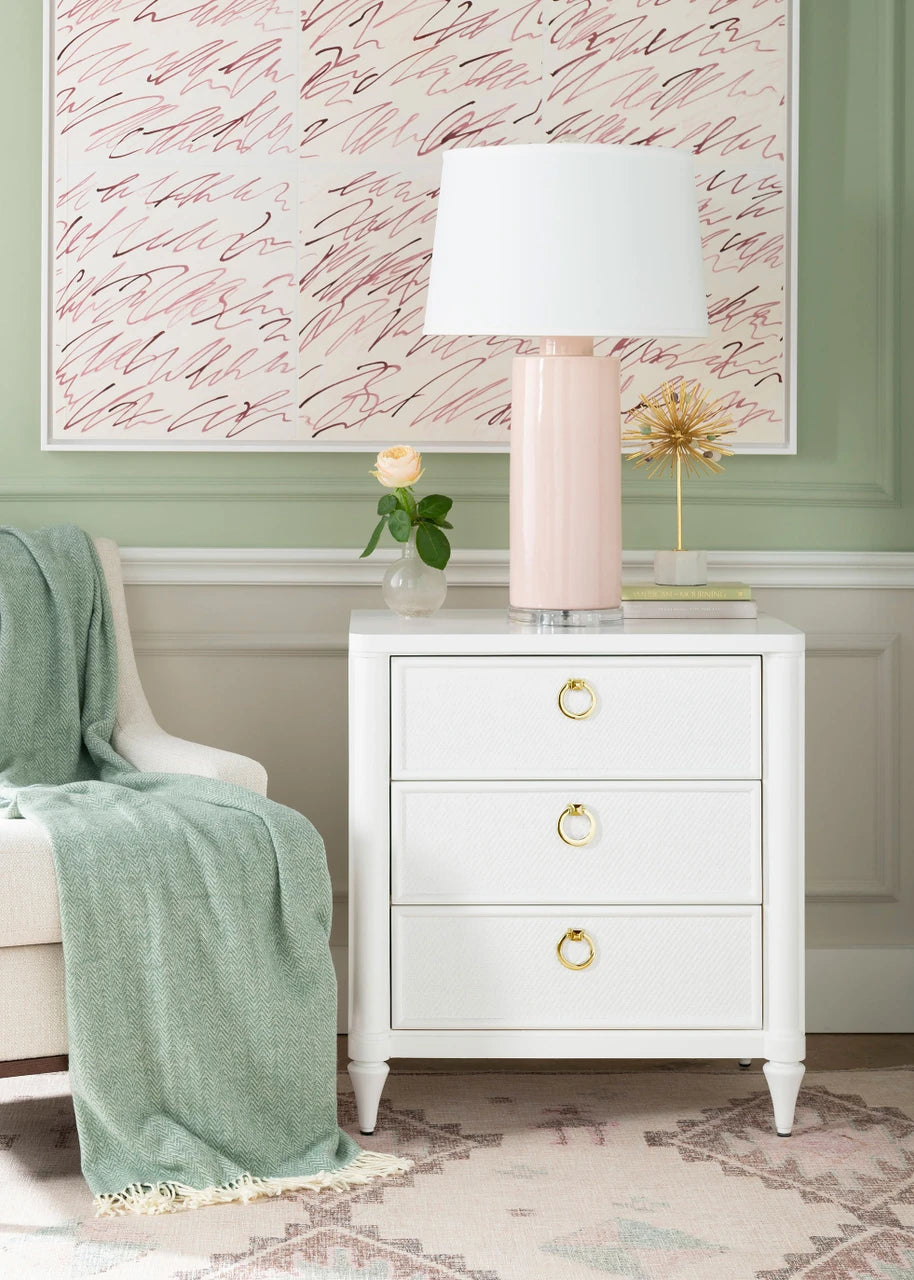 Fairfax 3-Drawer Side Table, Vanilla