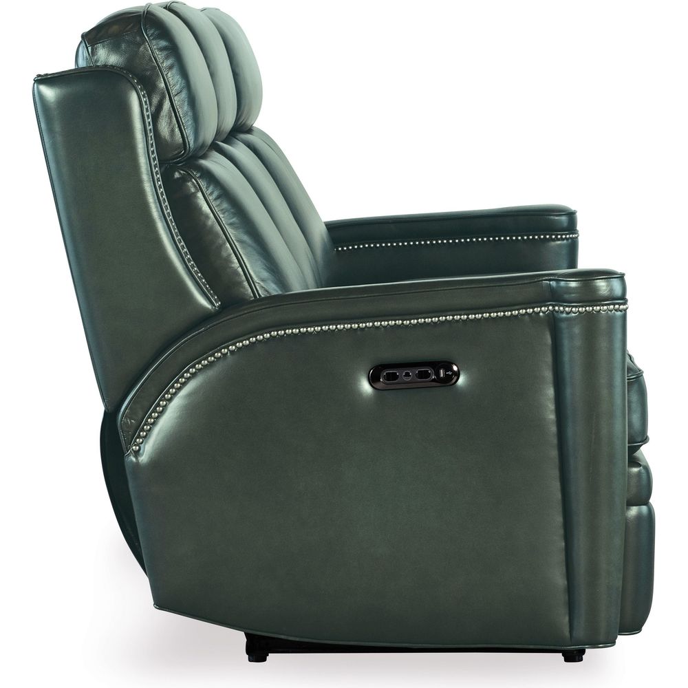 Hamilton Power Sofa with Power Headrest - Green