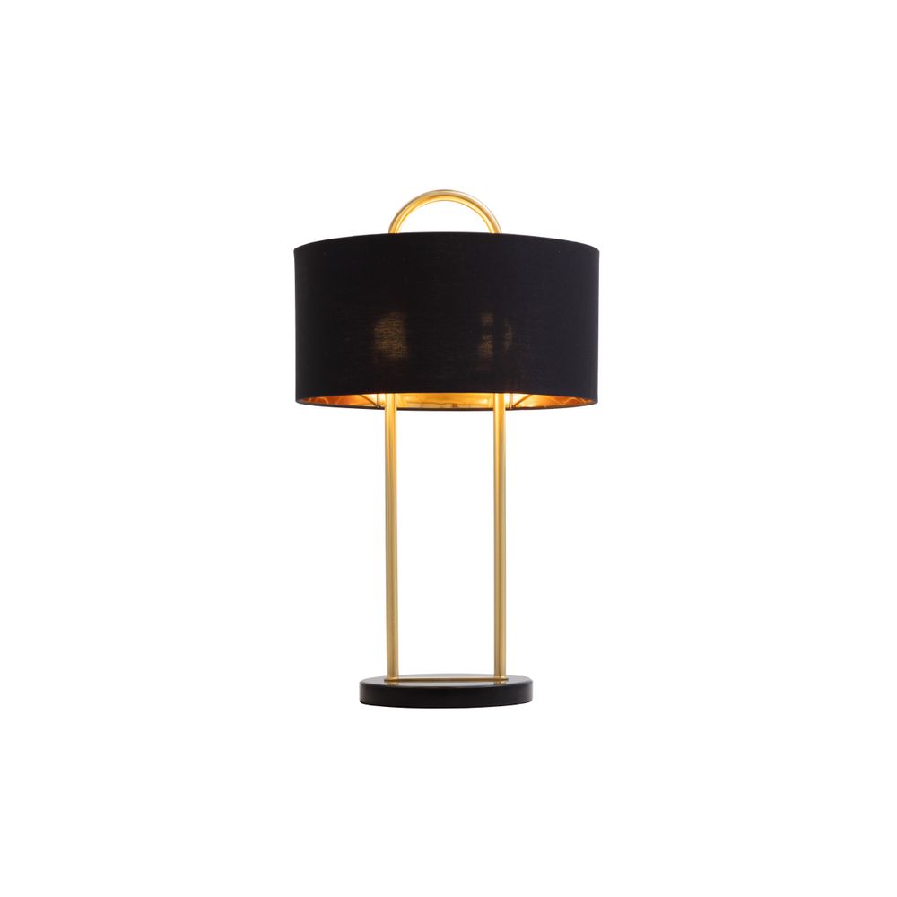 Table Lamps Kezna Table Lamp - Black Marble - Matte Black