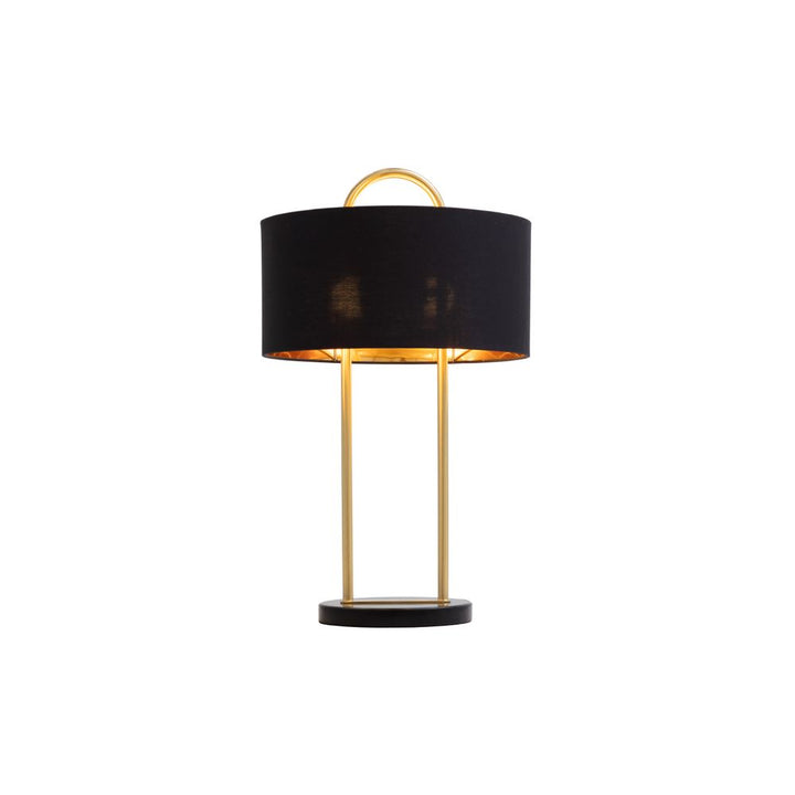 Table Lamps Kezna Table Lamp - Black Marble - Matte Black
