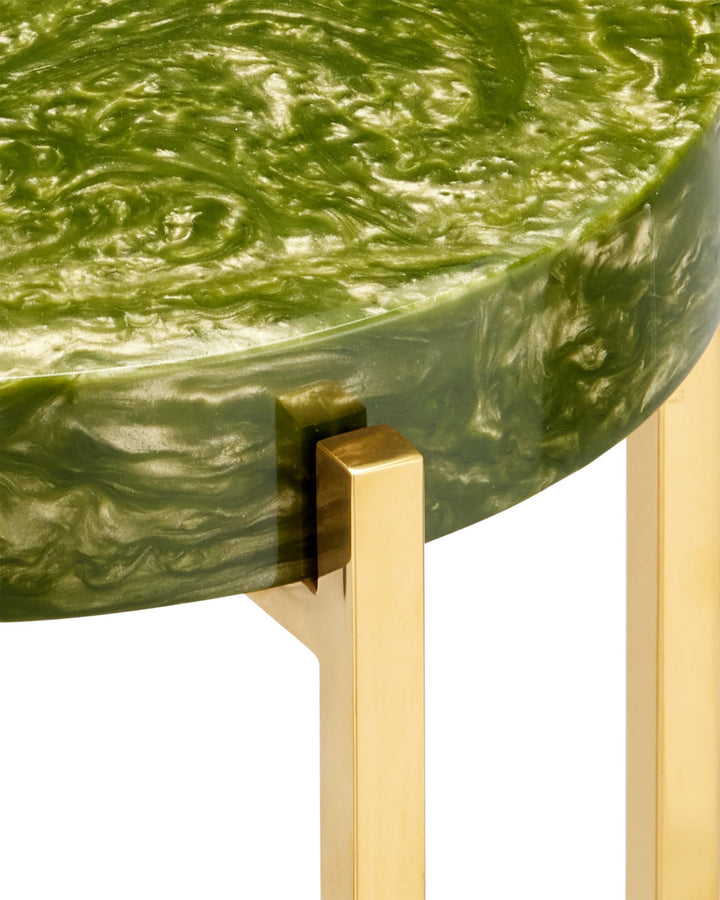 Side Tables Rina Green Drinks Table