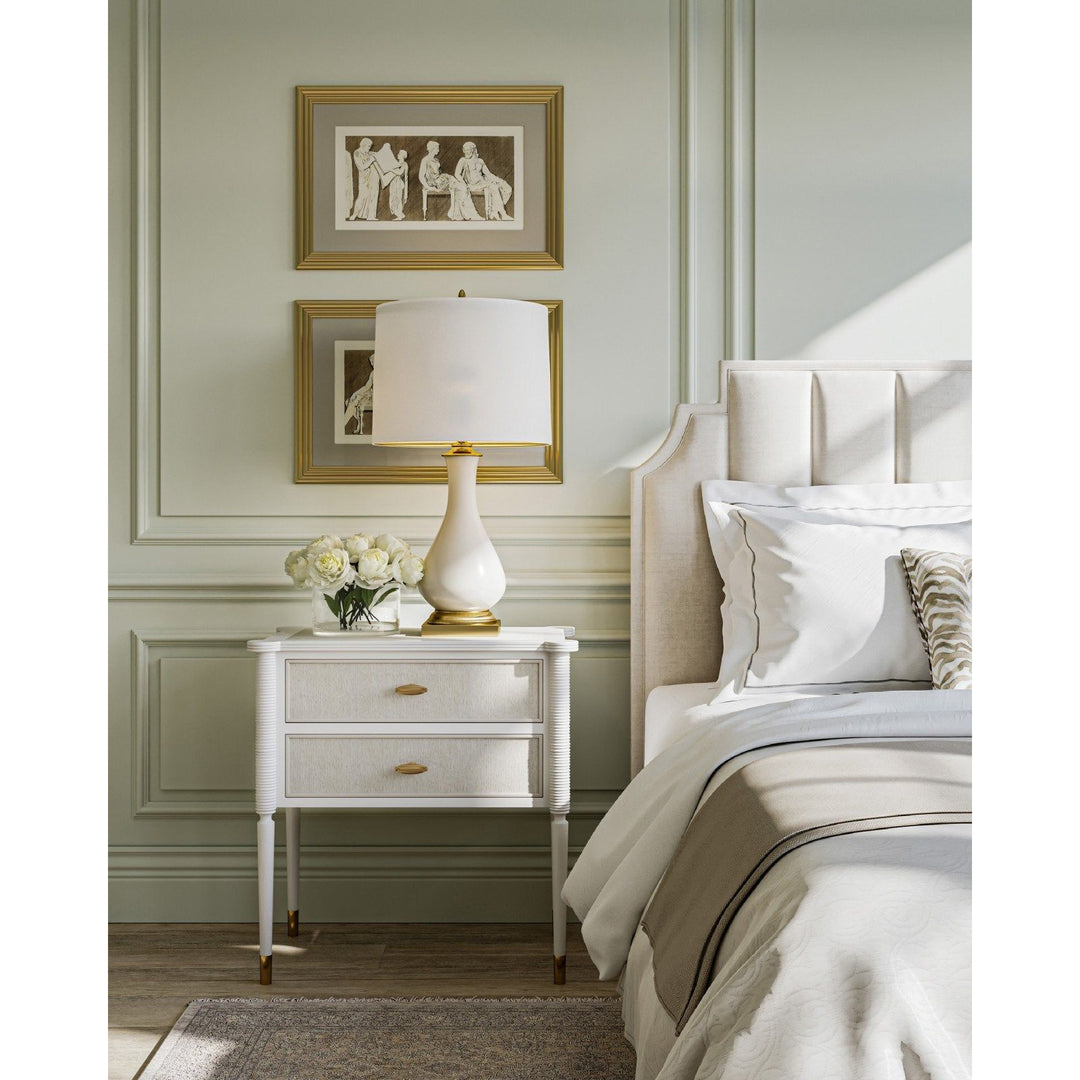 Aster White Nightstand