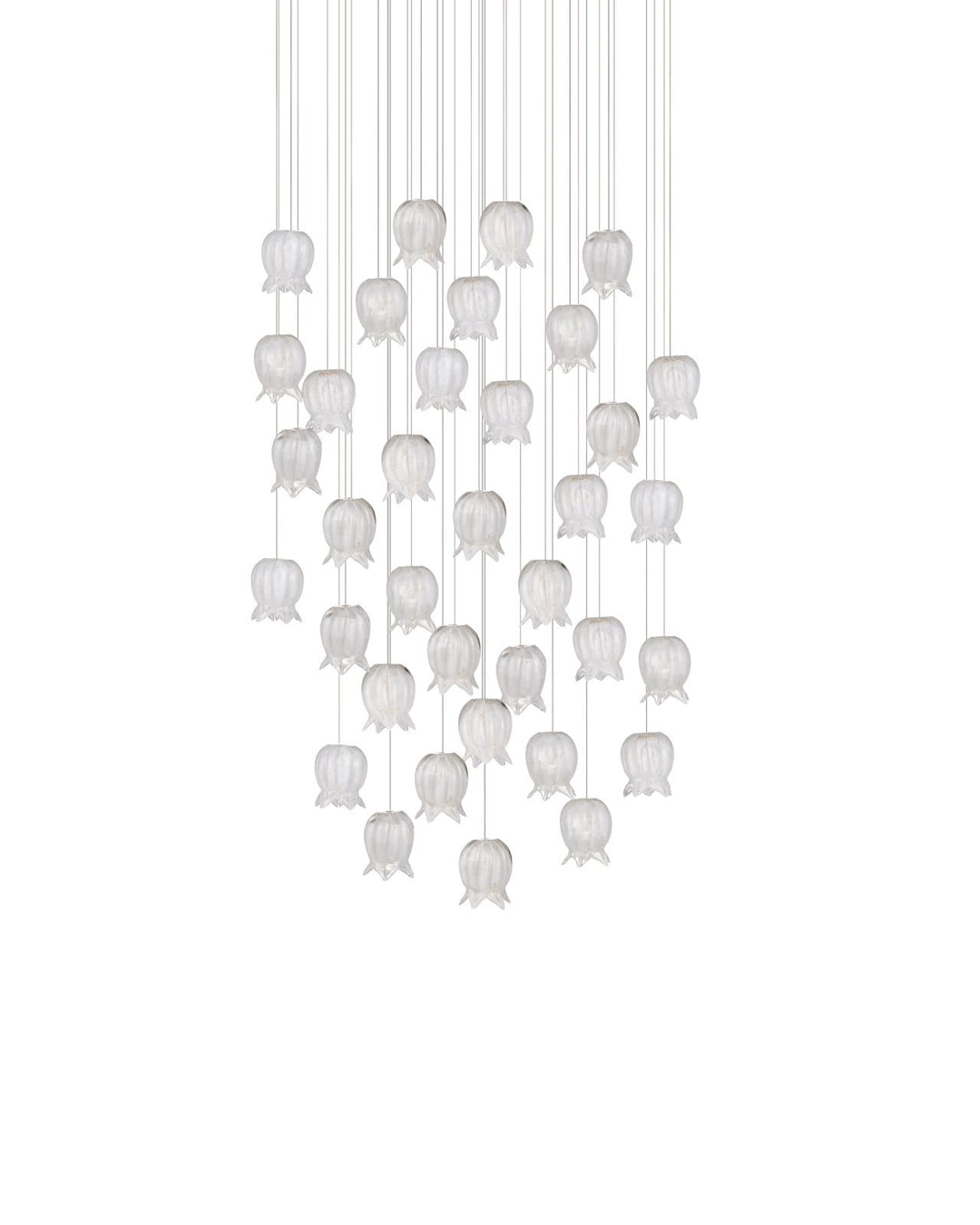 Pendants:Multi Polpo White 36-Light Round Multi-Drop Pendant