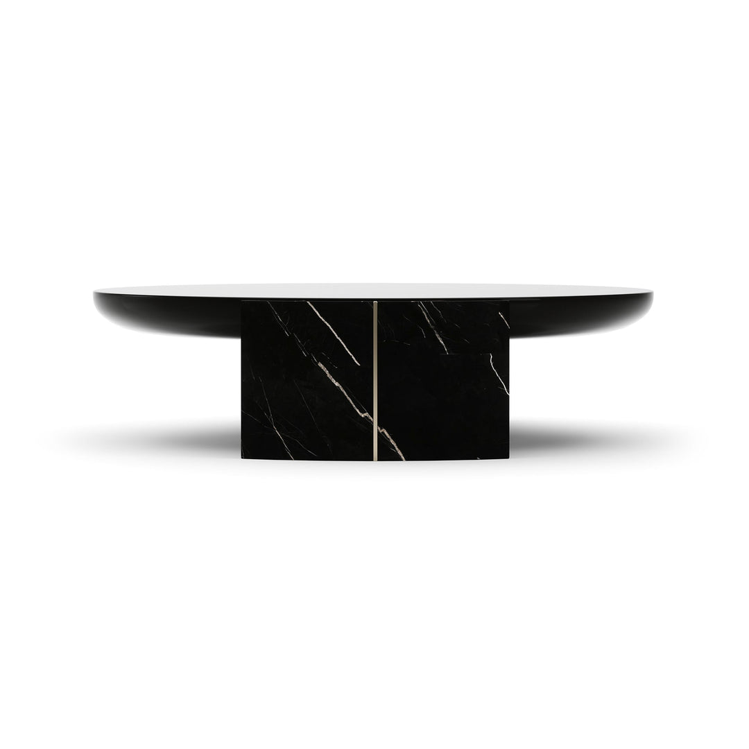 Overlap Round Cocktail Table Dark - image 3
