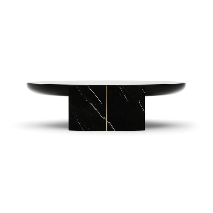 Overlap Round Cocktail Table Dark - image 3