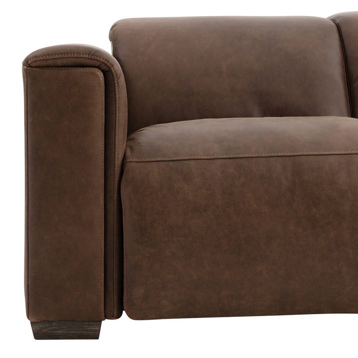 Billings Leather Power Motion Sofa Recliner