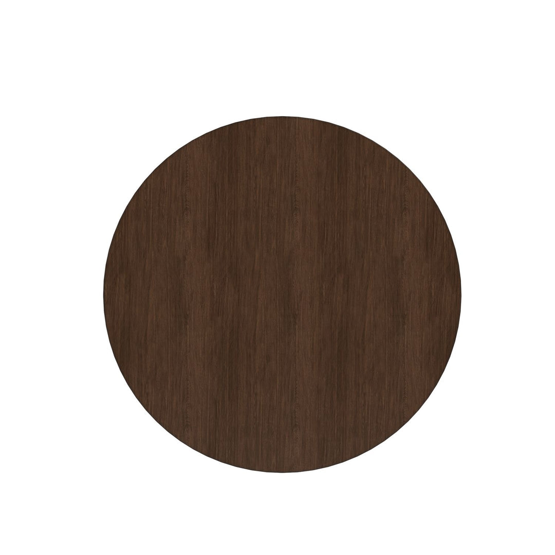 Verge Round End Table — Handcrafted Walnut
