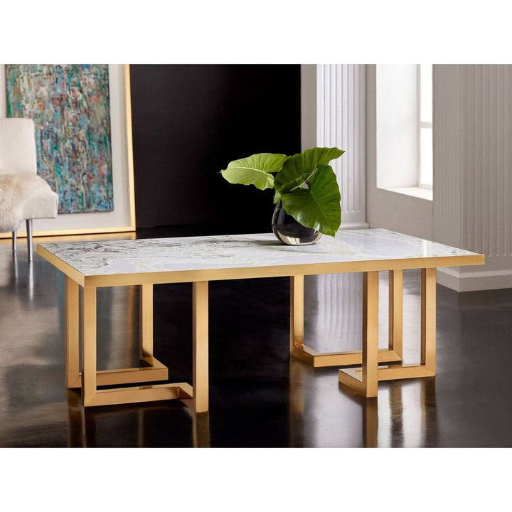 Coffee Tables Geometric Cocktail-Onyx Top