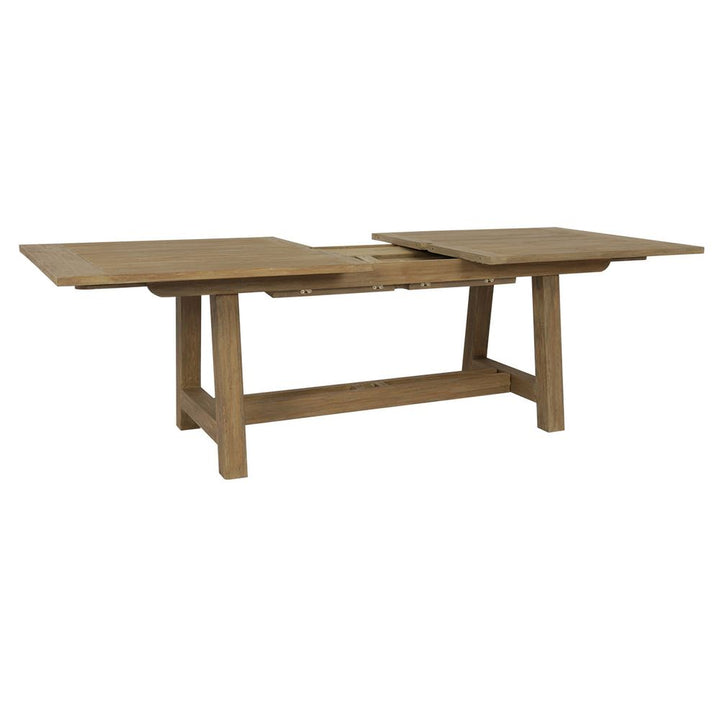 Outdoor Dining Tables Coastal Teak Dining Table with Leaf Extension