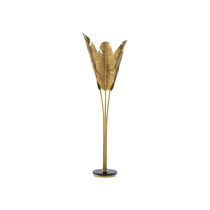 Tropical Large Brass Floor Lamp