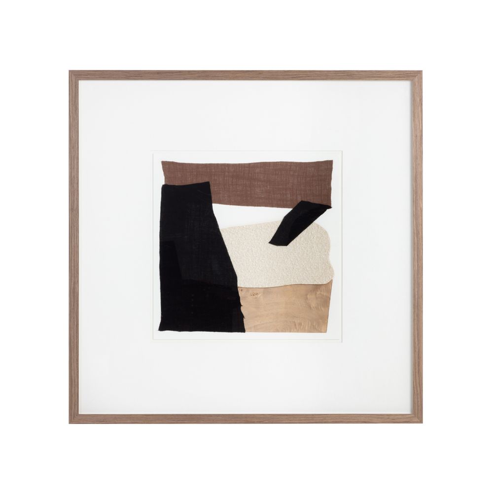 Wall Art Family Dynamics Ⅱ - 40" X 40" - Dark Brown Frame