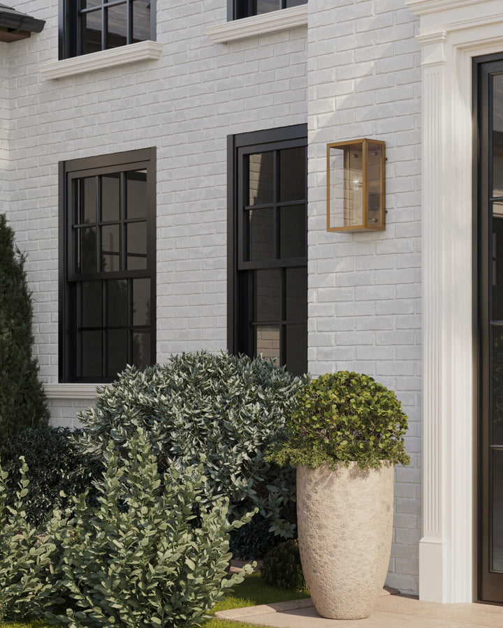 Outdoor Wall Sconces Royster Brass Outdoor Wall Sconce