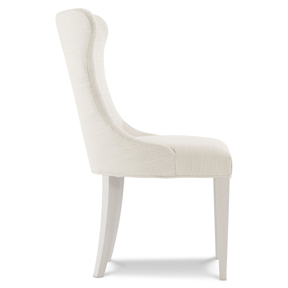 Silhouette Side Chair in Neutral Fabric
