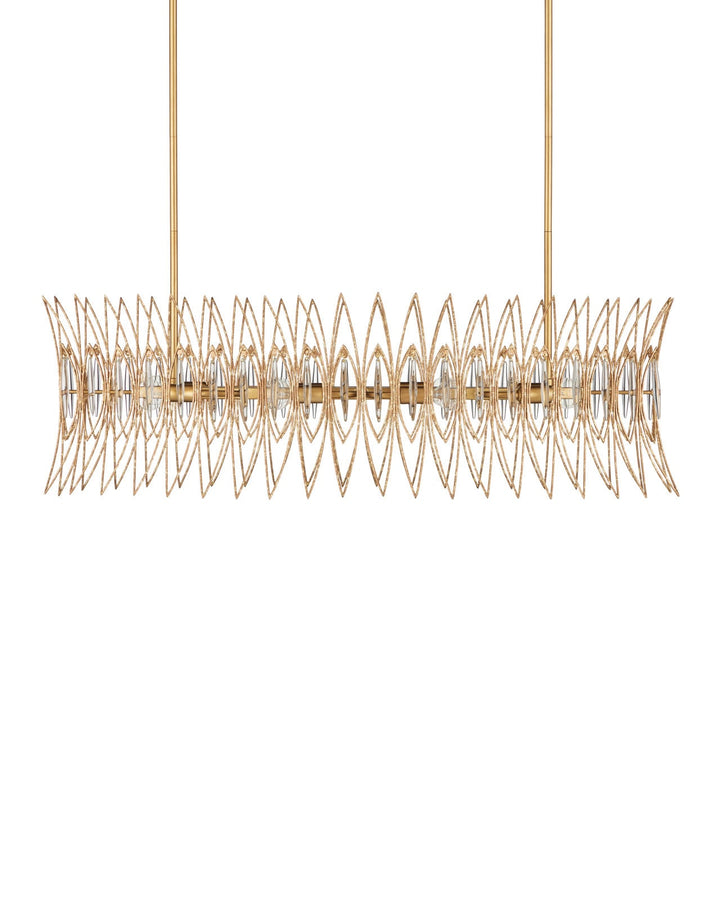 Chandeliers Marquise Oval Gold Chandelier