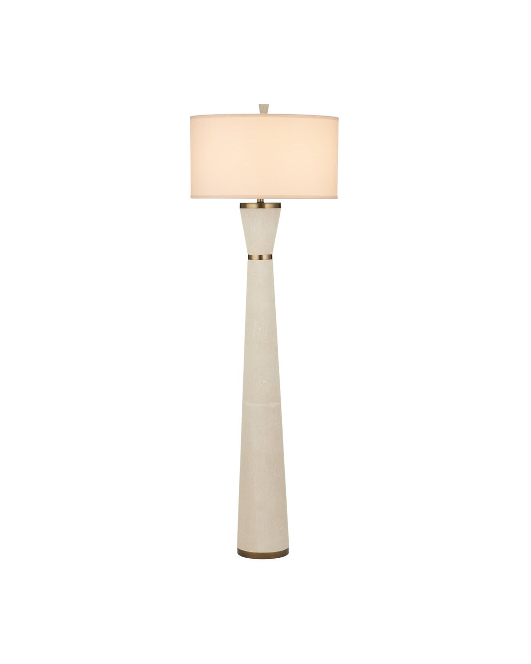 Floor Lamps Galuchat Ivory Hourglass Floor Lamp