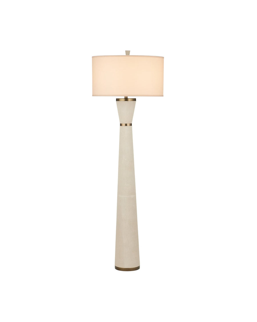 Floor Lamps Galuchat Ivory Hourglass Floor Lamp