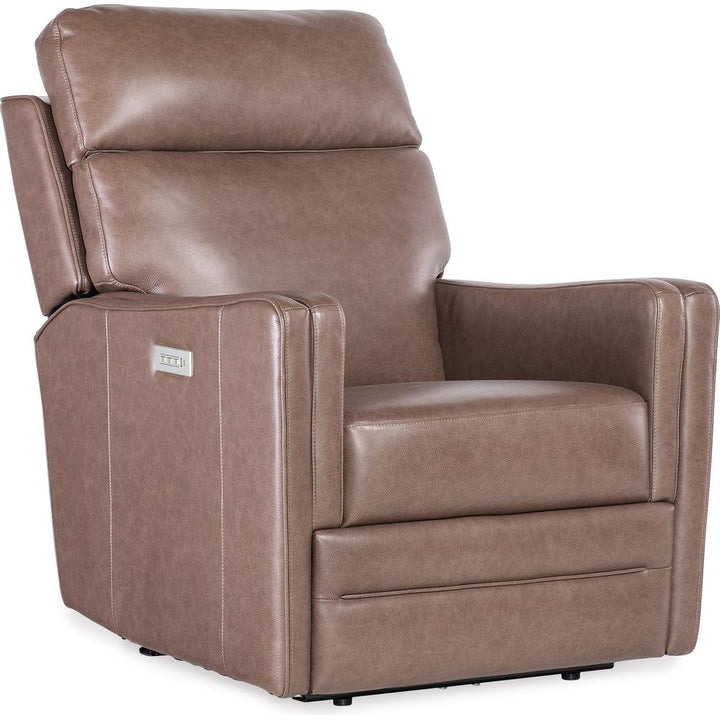 Lounge Chairs: Recliners Twain Zero Gravity Power Recliner w/Power Headrest and Lumbar - Brown