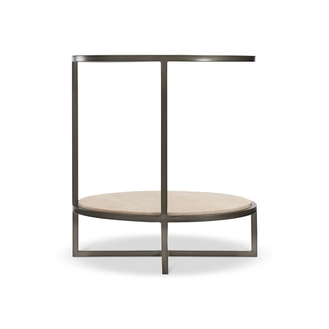 Harlow Metal Round Chairside Table