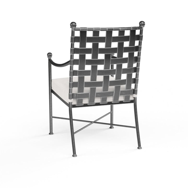 Outdoor Dining Chairs Provence Dining Chair in Canvas Flax w/ Self Welt