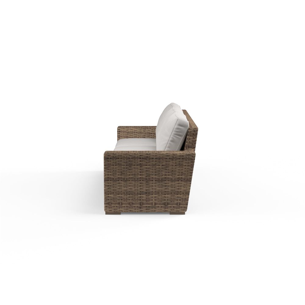 Outdoor Sofas and Sectionals Havana Sofa in Canvas Flax w/ Self Welt