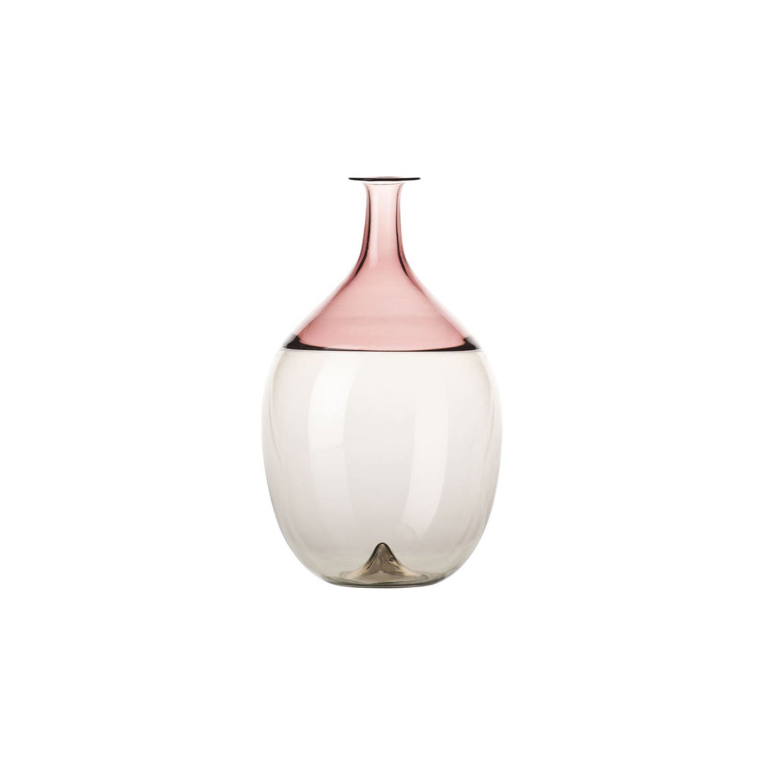 Bolle Glass Vase in Amethyst / Grey, 8.27" H