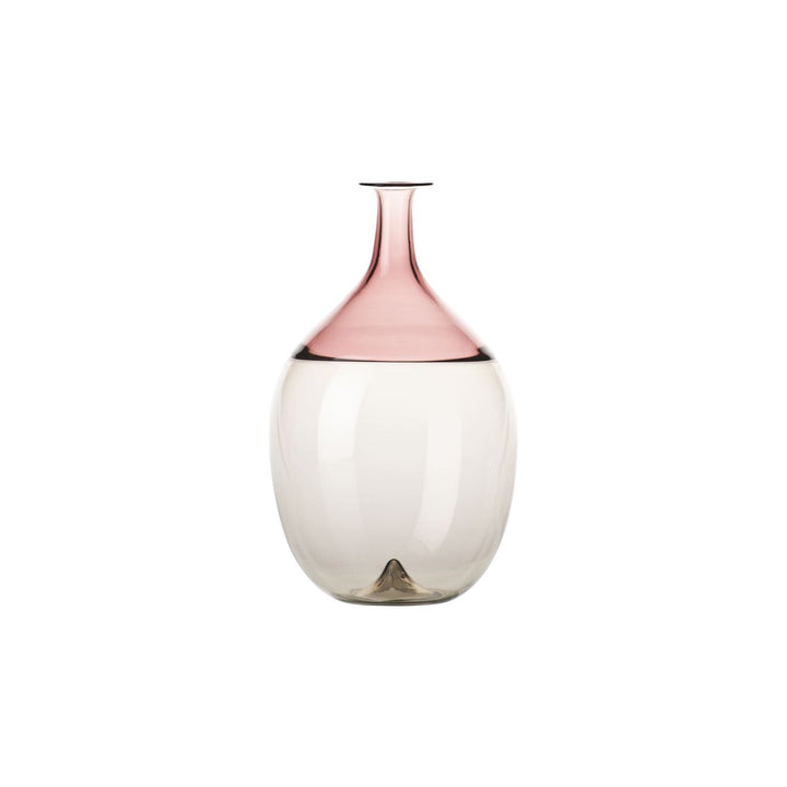 Bolle Glass Vase in Amethyst / Grey, 8.27" H
