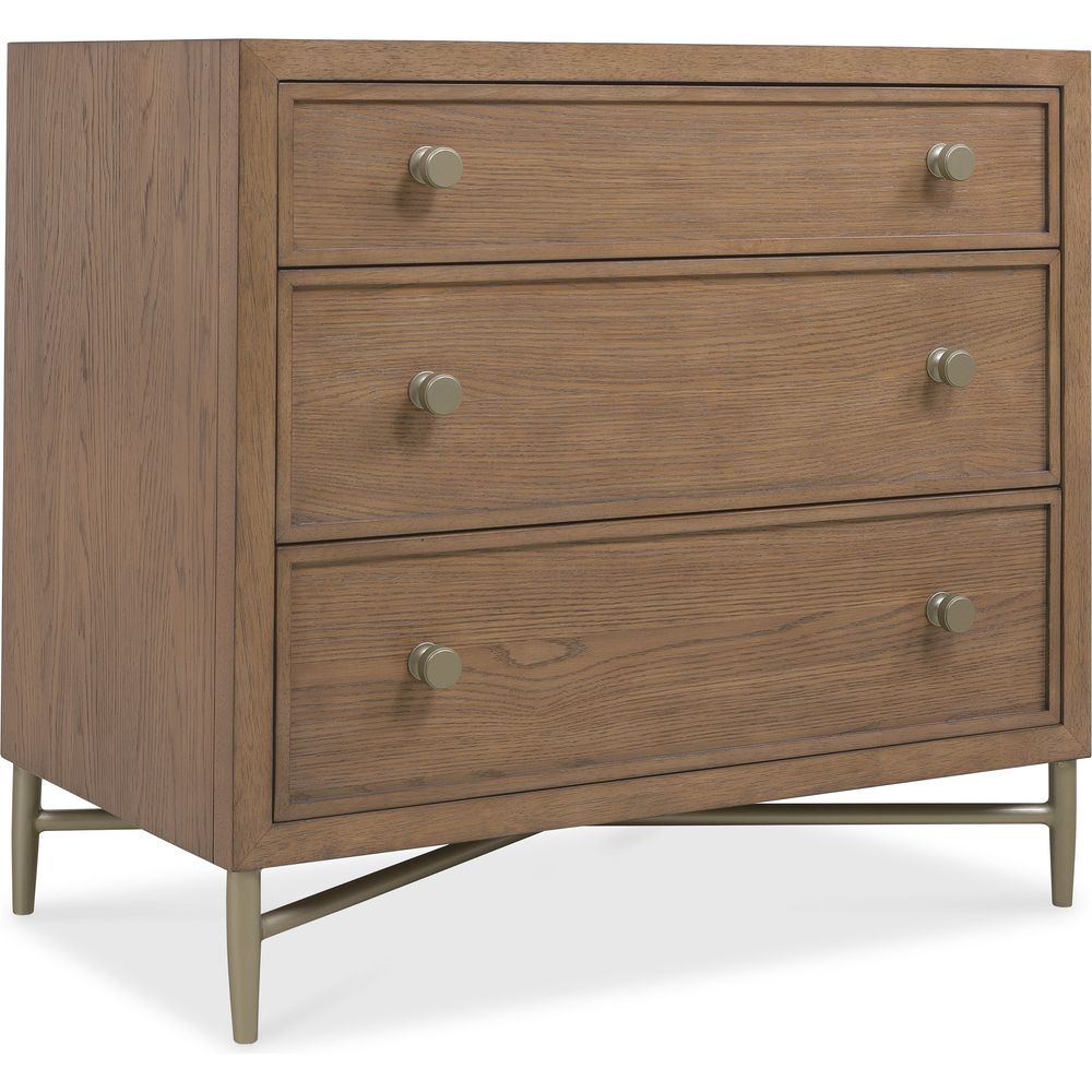 Nightstands Sonnet Three-Drawer Nightstand - Medium Wood