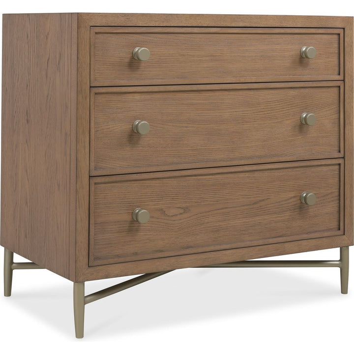 Nightstands Sonnet Three-Drawer Nightstand - Medium Wood