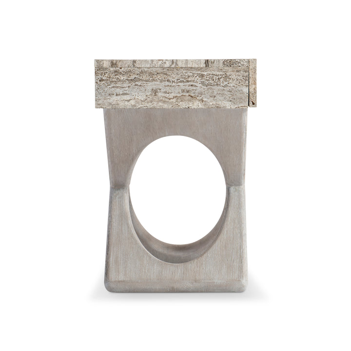 Sereno Travertine Nightstand