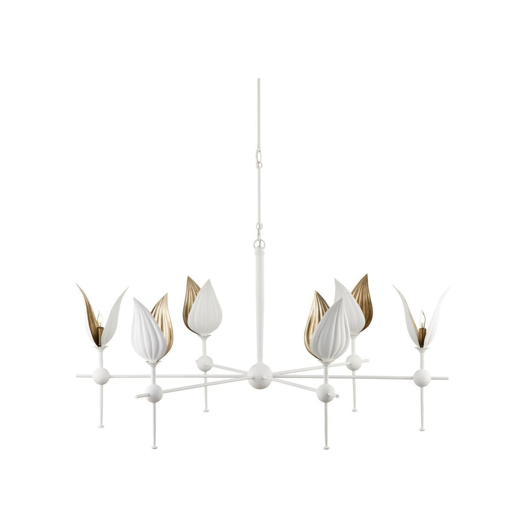 Peace Lily White Chandelier