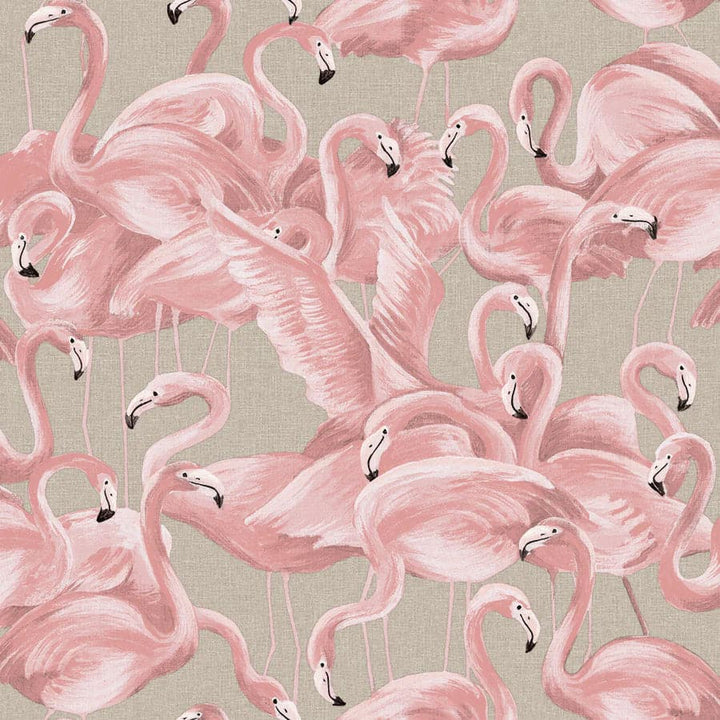 Flamingo Peel And Stick Wallpaper - Cheeky Pink-Tempaper & Co.-Tempaper-FL10679-DecorBallerina Pink-6-France and Son