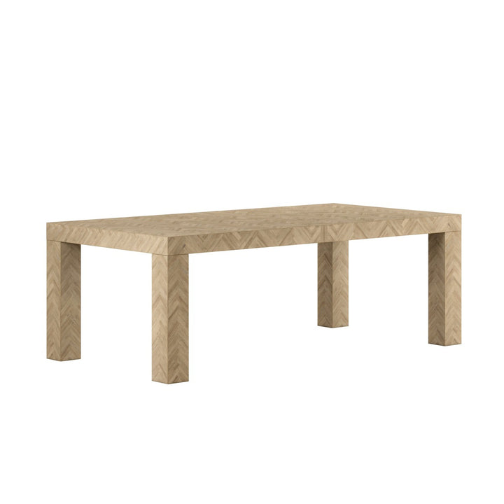 Garrison Rectangular Leg Dining Table - Washed Oak