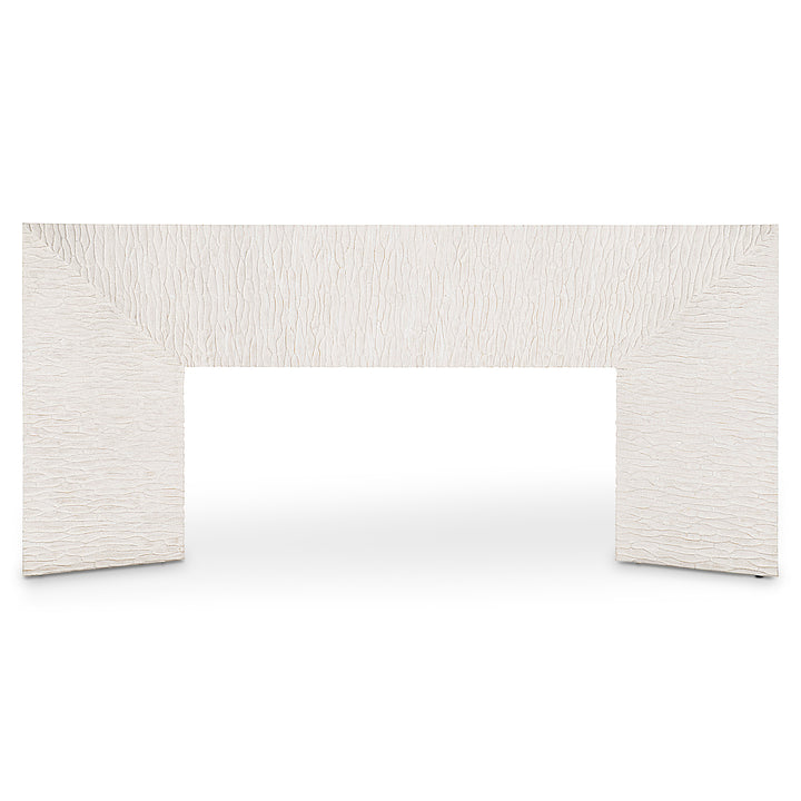 Solaria Console Table with 2 Wooden Pedestal Bases