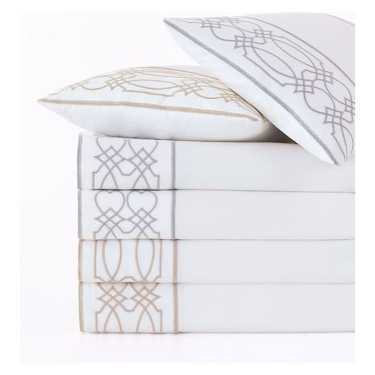 Nirvana Embroidered Border Flat Sheet