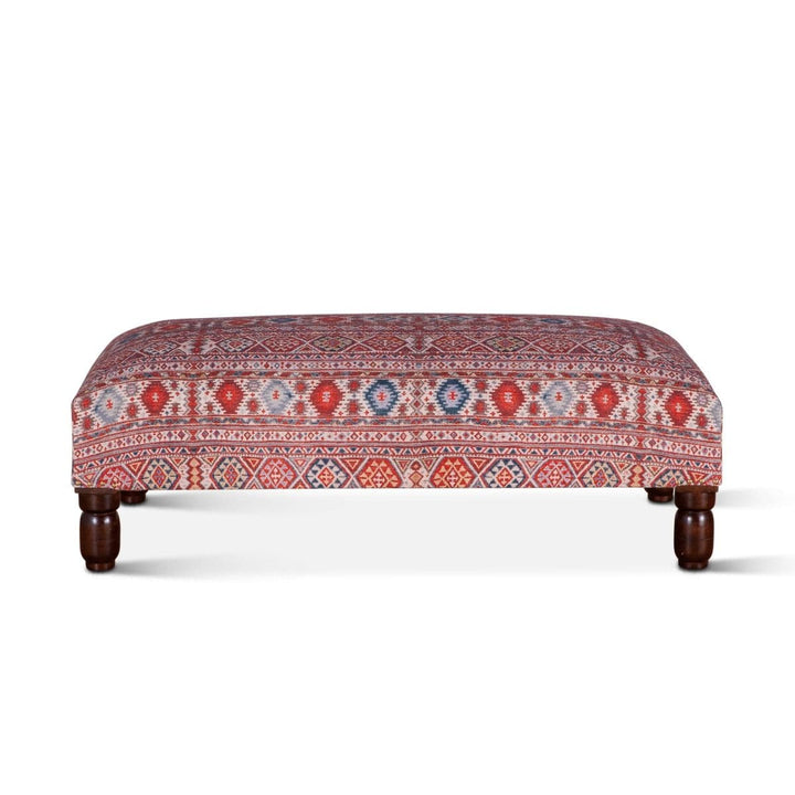 Marrakech 48" Mix Pattern Accent Ottoman-Home Trends & Designs-HOMETD-FMK-OTT48-MF2-Stools & Ottomans-3-France and Son