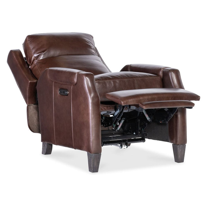 Lounge Chairs: Recliners Bennett Power Recliner w/Power Headrest - Dark Brown