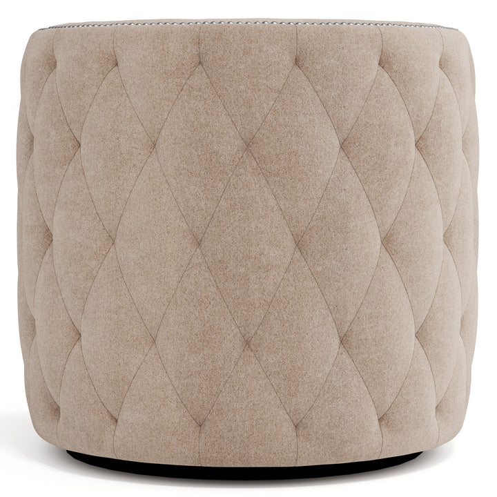 Palazzo Beige Fabric Swivel Chair