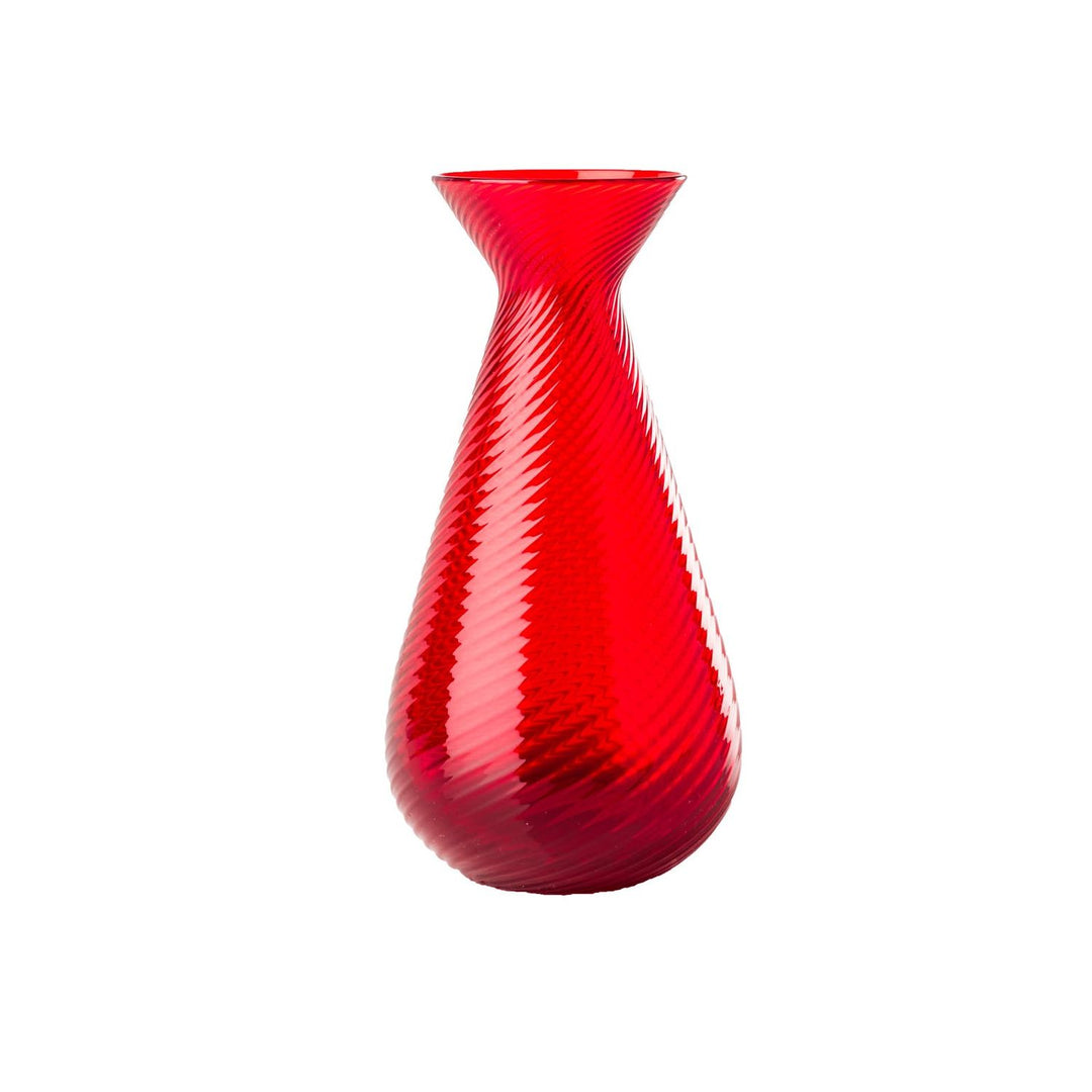 Gemme Glass Vase in Red