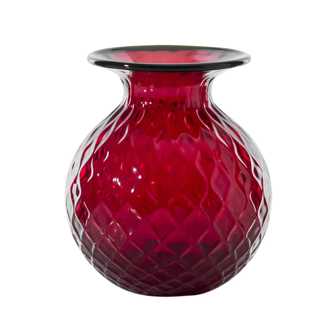 Balloton Fiori Vase by Venini, Extra Small size, Glossy Rosso